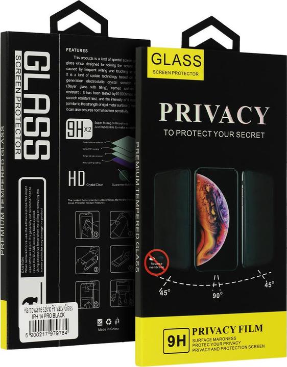 Actual product image iLike GALAXY A14 4G/5G PRIVACY GLASS (1 Piece, Samsung Galaxy A14)