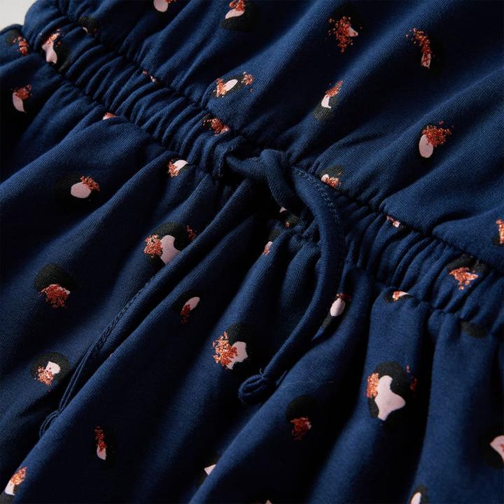 Immagine prodotto VidaXL Vestito da bambino con maniche lunghe blu navy 128,Materiale: 95 (128)