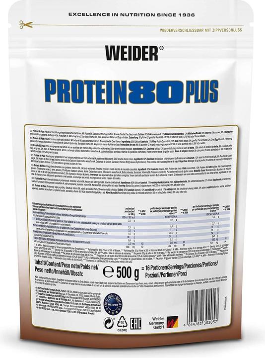 Immagine prodotto Weider Proteina 80 Plus (Fragola, 1 x, 500 g)