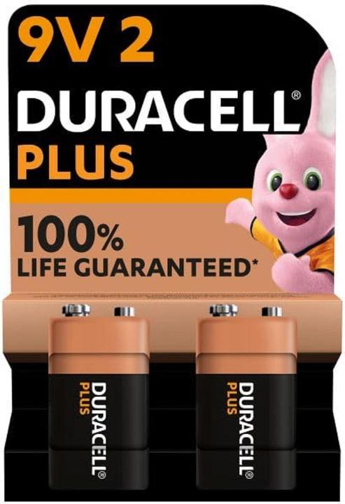 Duracell Plus Power (2 pcs., 9V Block, 580 mAh)