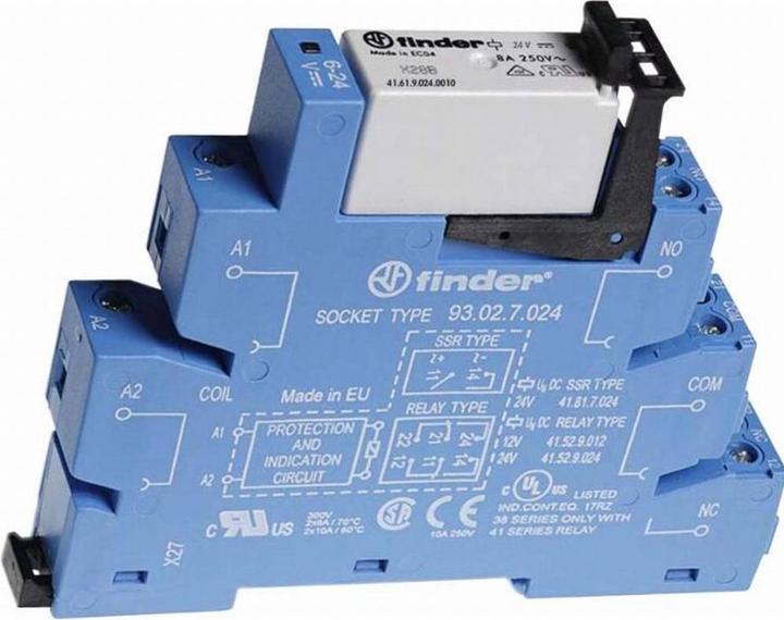 Actual product image Finder 38.01.7.024.0050 Coupling relay 24 V/DC 16 A 1 CO contact 10 pcs.