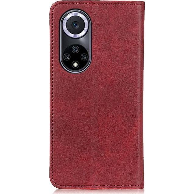 Thumbnail - MU Classic Classic V Leder Bookcover Series (Honor 50), Smartphone Hülle, Rot