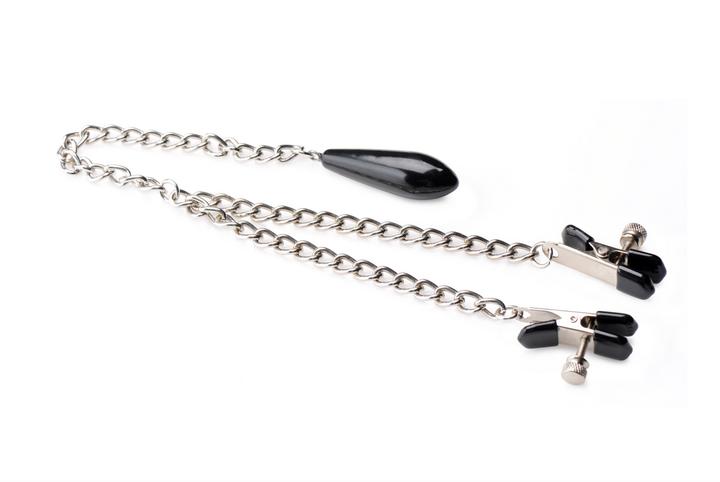 Actual product image Master Series Titty Taunter nipple clamps with weight