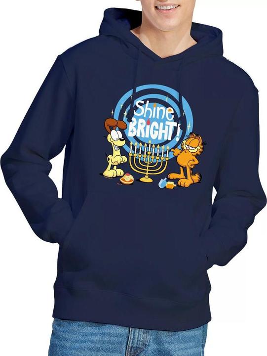 Produktbild Garfield Shine Bright For Hanukkah Kapuzenpullover (L)