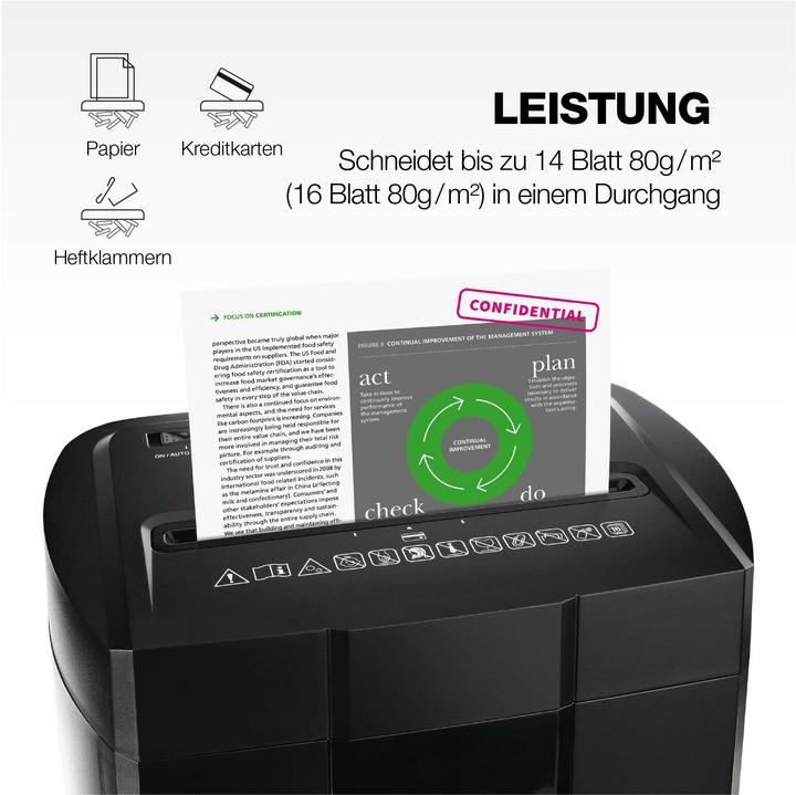 Actual product image Peach High Performance document shredder incl. service kit (Particle cut)