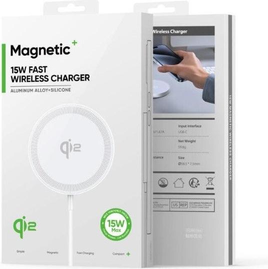 Actual product image Duzzona W18 Qi2 Wireless Charger with MagSafe (15 W)