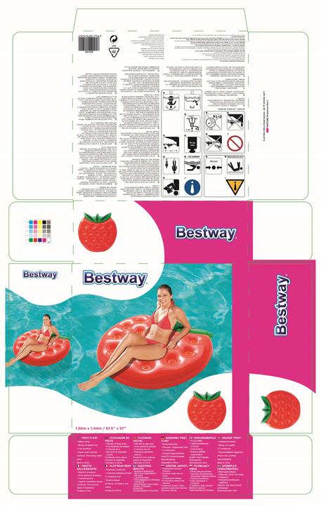 Actual product image Bestway Summer fruits" air mattress, assorted
