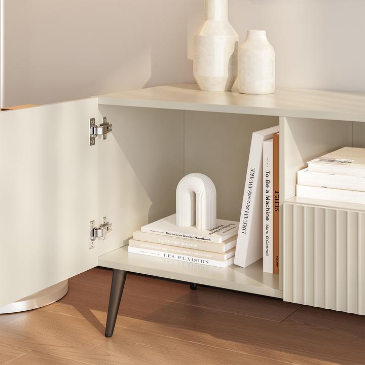 Image du produit En.Casa Fernsehschrank Nand 160x40x51 cm Sandfarben (160 x 40 x 51 cm)