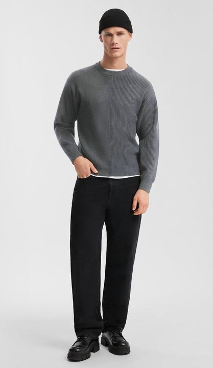 Produktbild s.Oliver Strickpullover Strickpullover mit Layering (L)