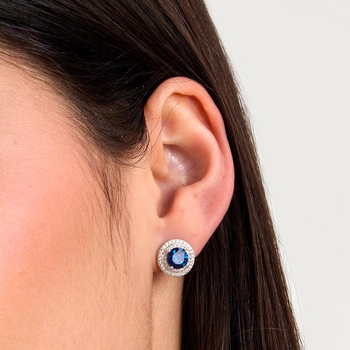 Immagine prodotto Morellato Elegant Silver Earrings With Blue Zircon Tesori Saiw274 (Argento 925)