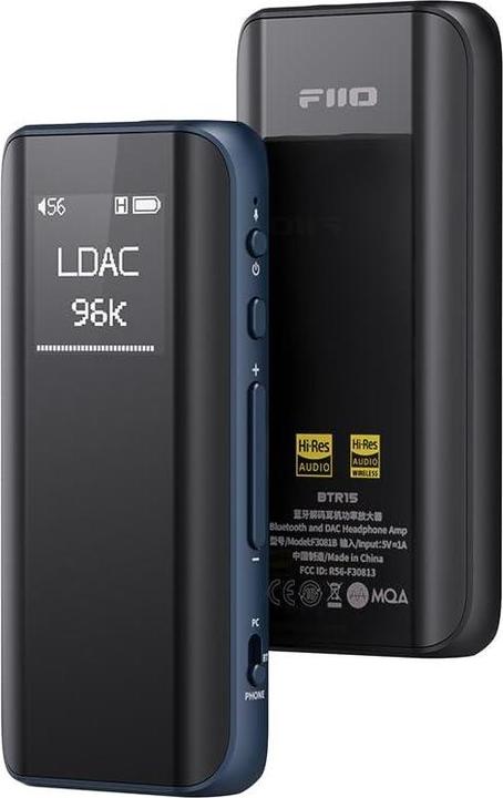 Actual product image FiiO BTR15 Blue (USB-DAC, aptX, Bluetooth)
