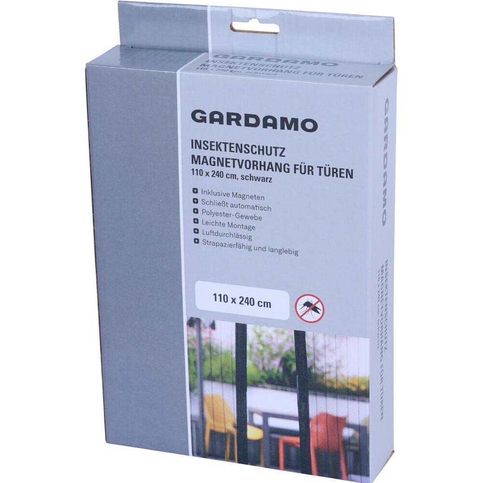 Siena Garden, Zanzariera, Fliegengitter Magnet Tür schwarz 110 x 240 cm zuschneidbar (110 x 240 cm)