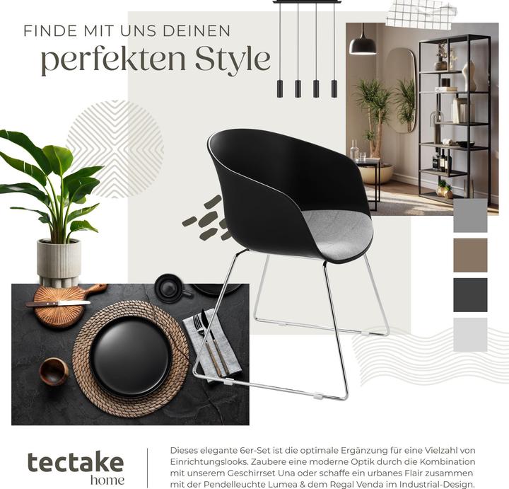 Actual product image tectake Logart plastic armchairs