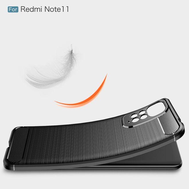 Produktbild MU Style Carbon Fiber TPU Softcase Series (Xiaomi Redmi Note 11, Xiaomi Redmi Note 11S)