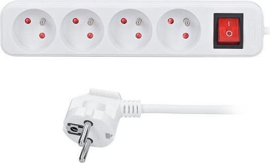 Immagine prodotto Olight Prolunga Solight, 4 prese, bianco, interruttore, 5m (230 V)