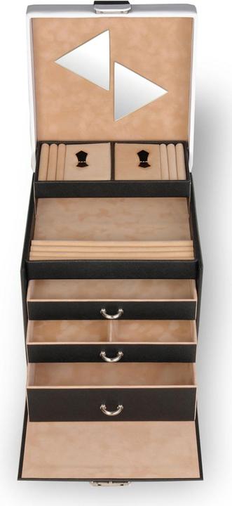 Sacher 80.000.517643 - Schmuckkasten Lisa nero bianco schwarz