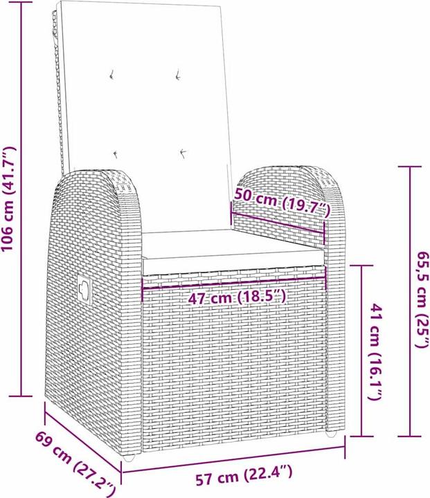Produktbild vidaXL Gartenmöbel Set (200 x 80 x 73 cm)