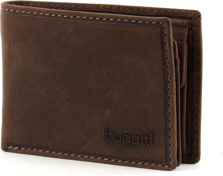 Actual product image Bugatti Hunter Coin Wallet with Flap 4 CC embossed Logo