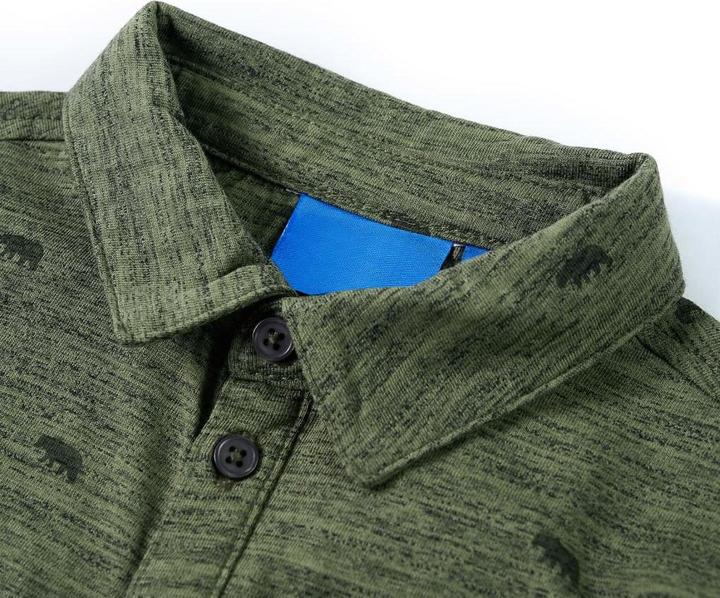 Immagine prodotto vidaXL Camicia da bambino kaki melange 128,Materiale: 80 % cotone. 20 (128)