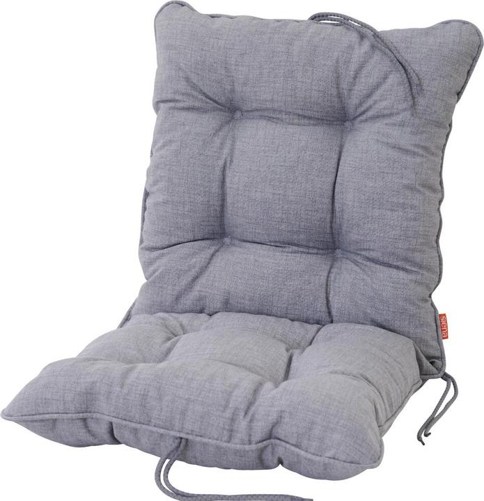 Siena Garden ASKELLA universeel kussen ca. 88x42x6cm Hoes van 70% katoen/30% polyester in grijs