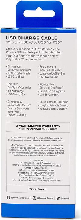Produktbild PowerA Off. Lic.USB-C Charge Cable (PS5)