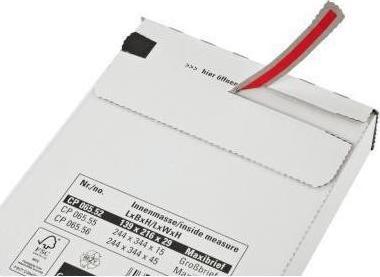 Produktbild Colompac Premium-Blitzbodenkarton CP 155, versch. Grössen, Z-Faltung, Selbstklebeverschluss, weiss,... (31 x 19 x 13.5 cm, 1 x)