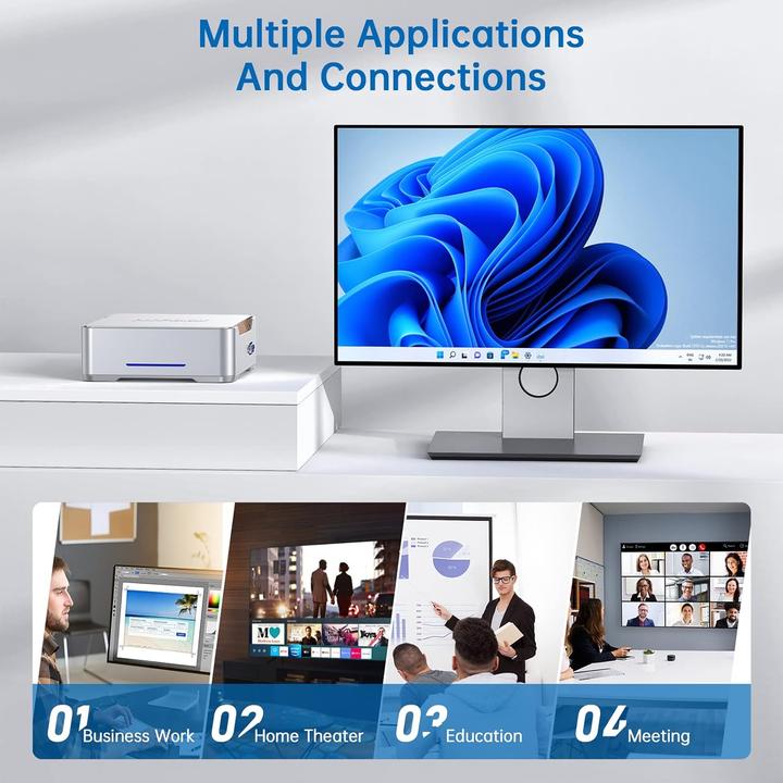 Immagine prodotto NiPoGi GK3 Plus Mini PC mit Intel Alder Lake-N95 Prozessor (256 GB, 8 GB)
