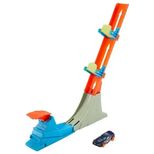 Hot Wheels Set di binari per il lancio verticale di potenza