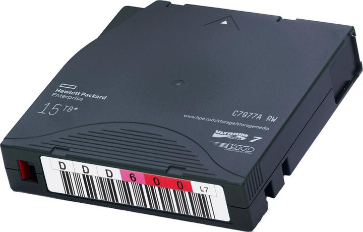 Actual product image HPE E LTO-7 Ultrium RW Custom Labeled Data Cartridge () (LTO-1 Ultrium, 15000 GB)