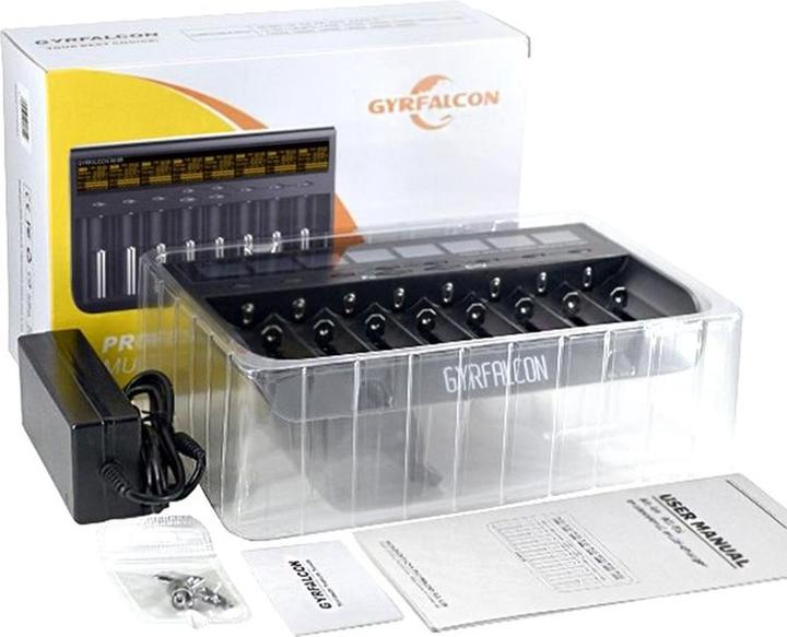 Actual product image AccuCell 8x fast charger LiFePO4, NiMH and Ni-Cd (Chargers without battery)