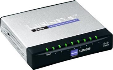 Cisco SLM2008, Smart Managed 8 Port Gigabit Switch (8 Ports)