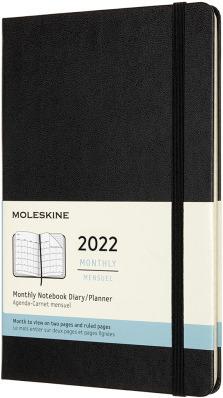 Produktbild Moleskine Monatskalender L 2021 A5 855951 HC schwarz, 1M/2S, liniert (A5, 1 Monat / 2 Seiten)