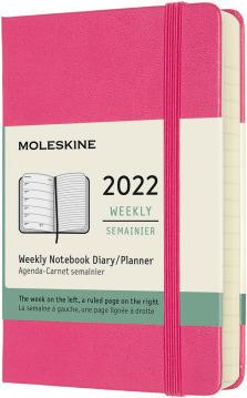 Produktbild Moleskine Wochen-Notizkalender 12M P/A6 858709 11W/1S,22,Bougain.Pink lin.HC (A6)