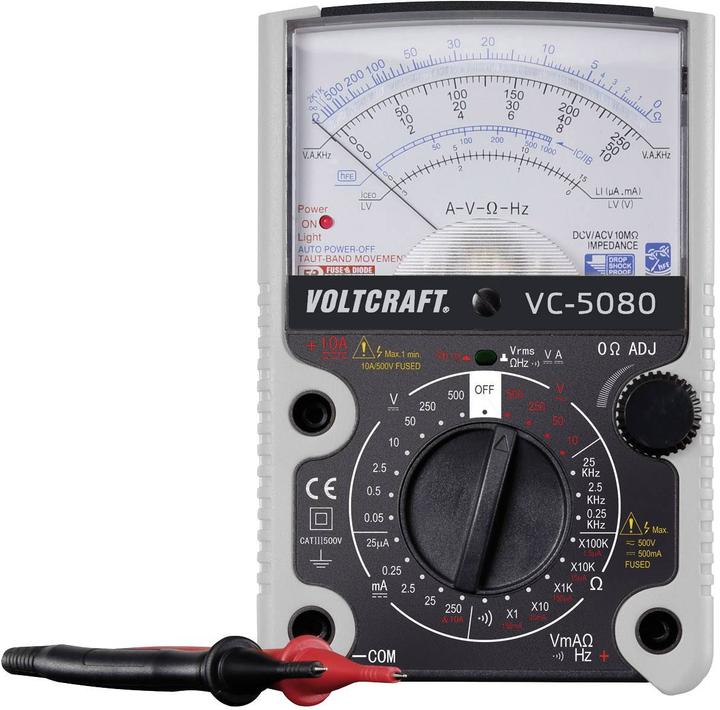 Actual product image Voltcraft Hand Multimeter analog VC-5080 (CAT III 500V)