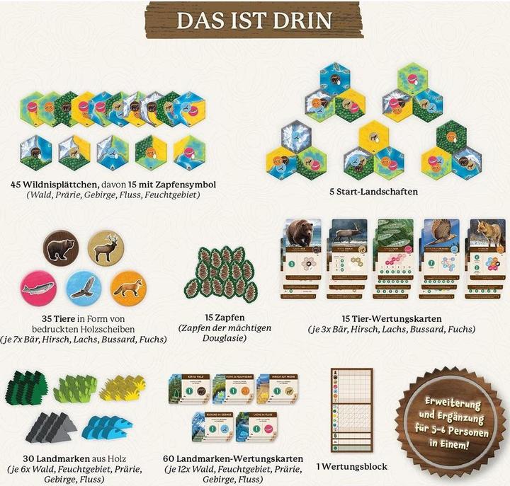 Produktbild Kosmos Cascadia Landmarks (Deutsch, 1 - 6 Spieler)