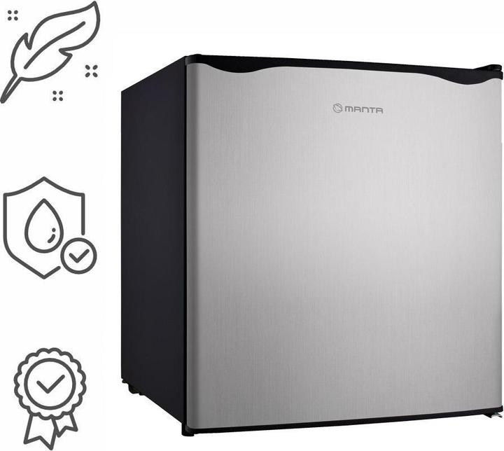 Image du produit Manta MM515PSL Fridge 46L Silver inox/black (46 l)