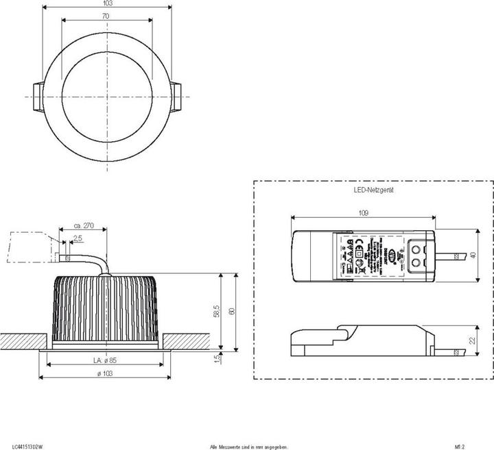 Produktbild EVN LC441513D2W (952 lm)