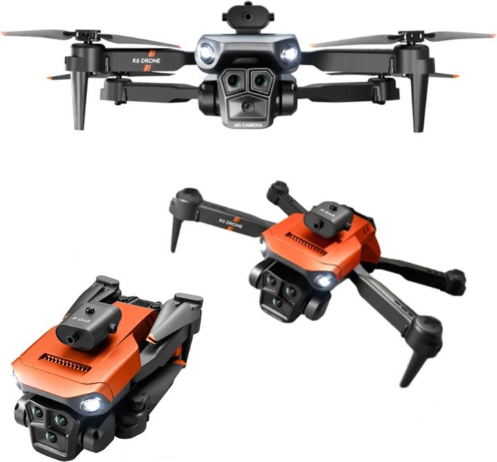 Deltalabs Faltbare RC Drohne WiFi 4K HD Kamera 360° Hindernisvermeidung (12 min, 410 g)