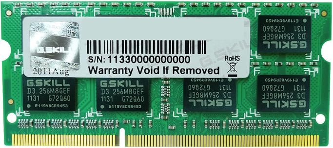 Produktbild G.Skill DDR3 for Mac (1 x 4GB, 1066 MHz, DDR3-RAM, SO-DIMM)