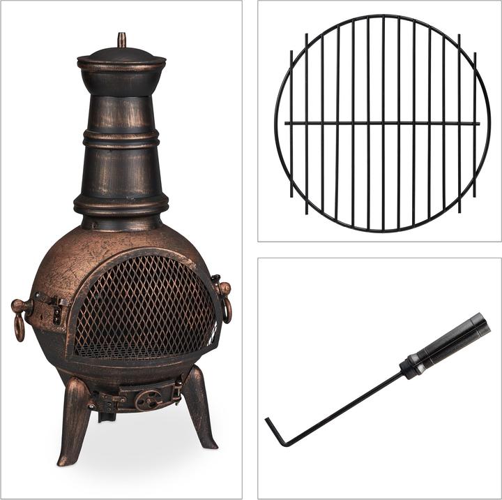 Actual product image Relaxdays Patio stove