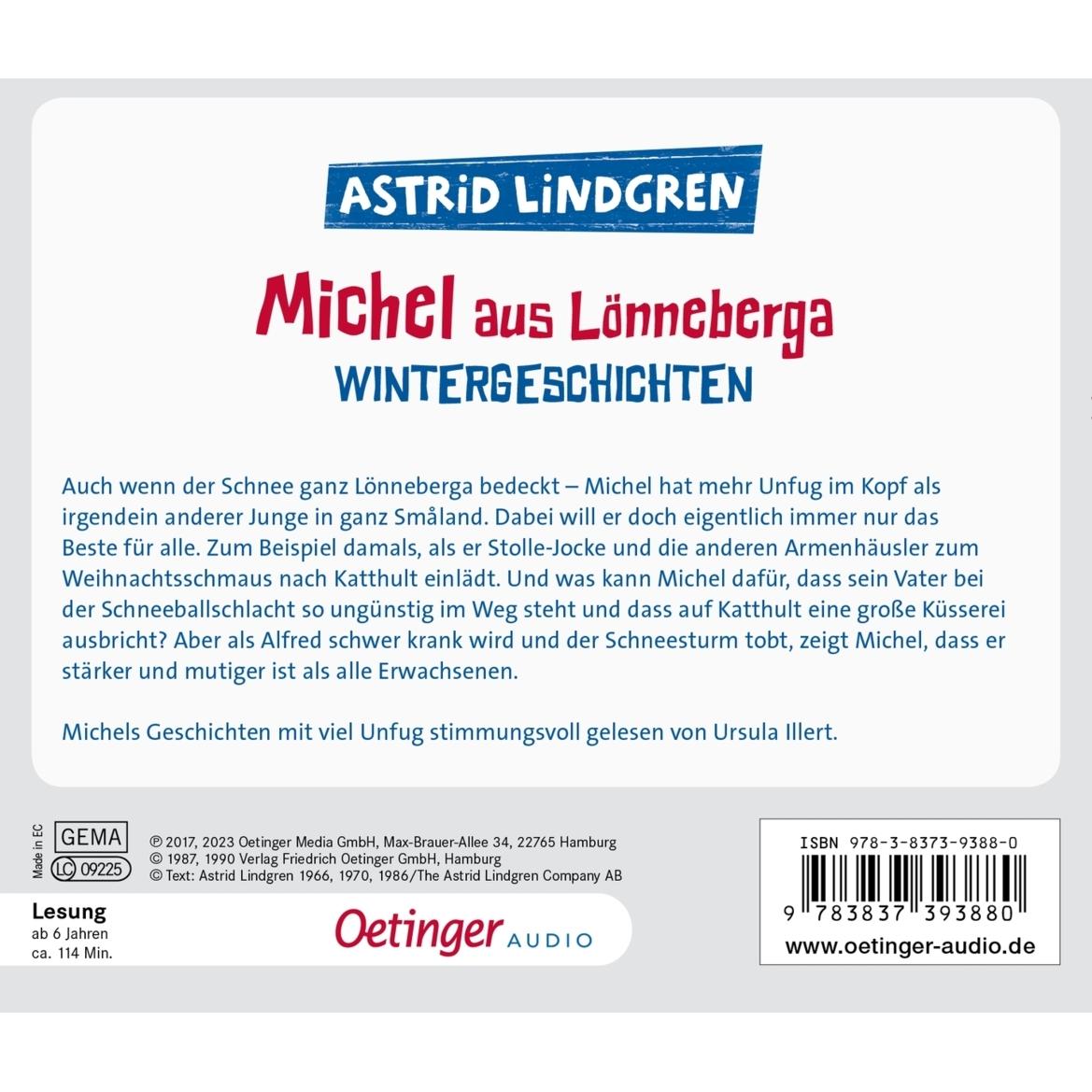 Thumbnail - Michel aus Lönneberga Wintergeschichten, Hörbücher von Anna-Liese Kornitzky, Björn Berg, Karl Kurt Peters, Ursula Illert...