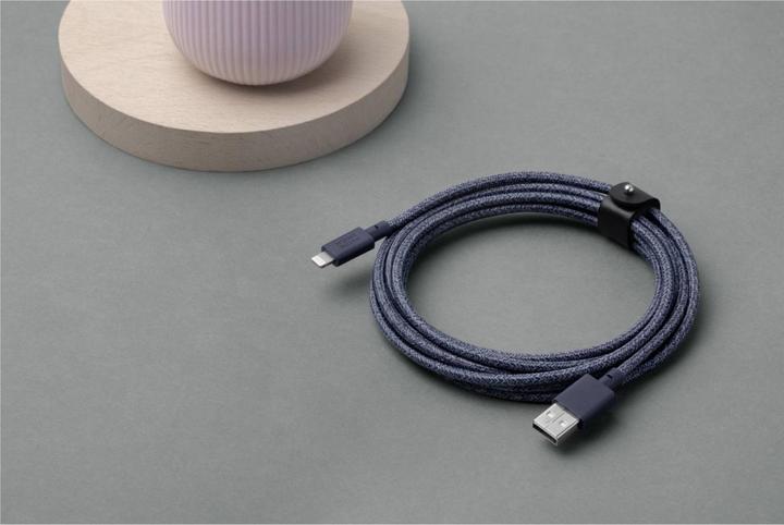 Image du produit Native Union Belt XL Câble USB-A vers Lightning 3m Indigo (3 m, USB 3.2 Gen 1)