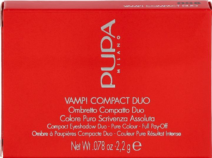 Actual product image Pupa Milano Pupa Vamp! Compact Duo Cream Taupe (008 Cream Taupe)