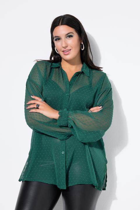 Produktbild Studio Untold Bluse, oversized, Chiffon mit Struktur, Langarm (58)