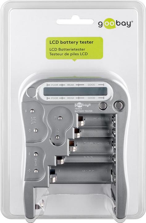 Produktbild Goobay Universal Akku- und Batterie Tester mit LCD-Display