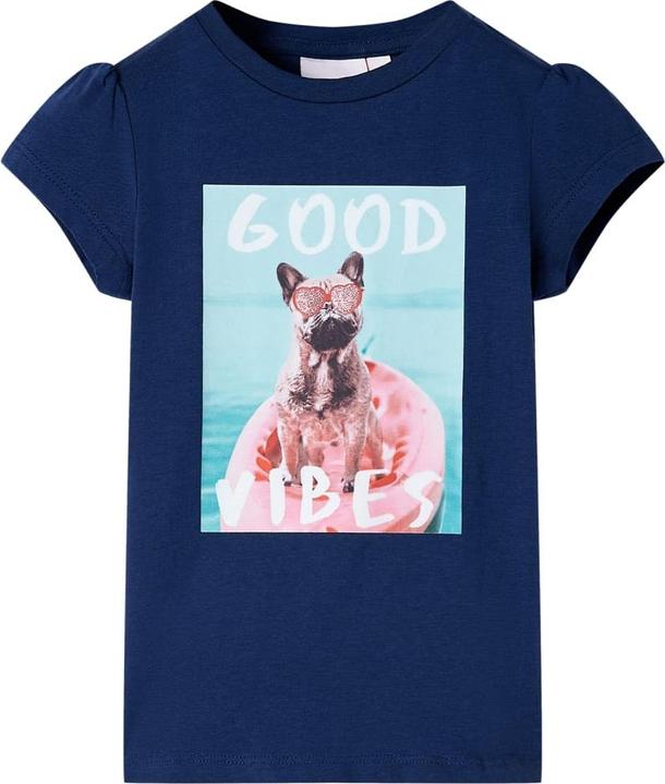 Immagine prodotto VidaXL T-shirt per bambini blu navy 116,Materiale: 95 % cotone. 5 (116)