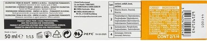 Nährwerte und Zutaten L'Oréal Professionnel Majirel (9,03 Sehr Helles Blond Leicht Gold)