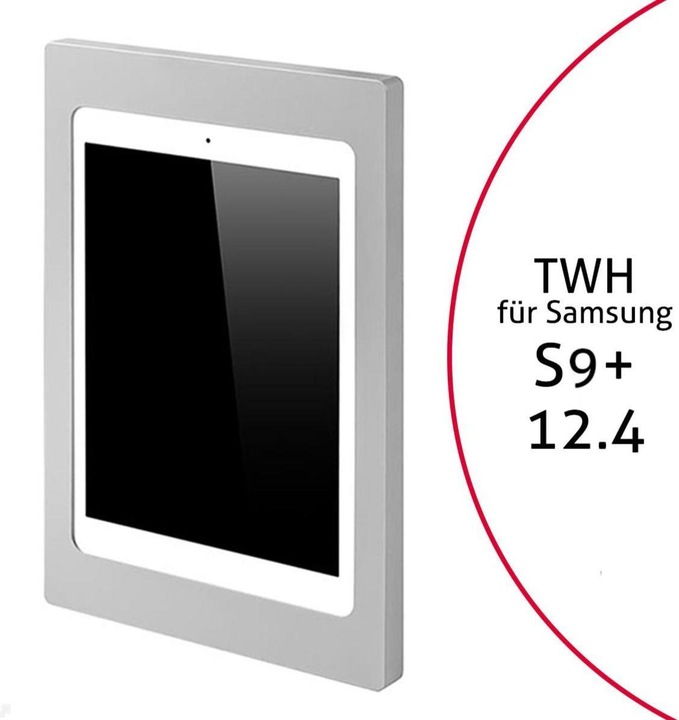 Actual product image TabLines TWH050S Tablet Wall Mount for Samsung Tab S9+ 12.4, silver