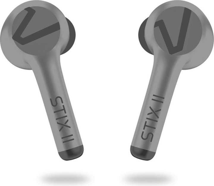 Actual product image veho STIX II True Wireless Earphones - Platinum Grey (ANC, 5 h, Wireless)