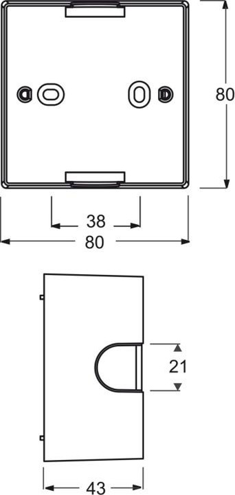 Immagine prodotto Busch-Jaeger future linear AP housing 1701-81 1gang antracite